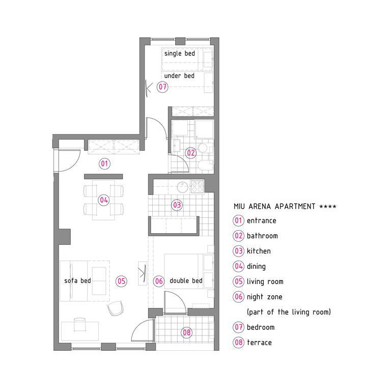 Miu Arena Apartment Belgrad Zewnętrze zdjęcie